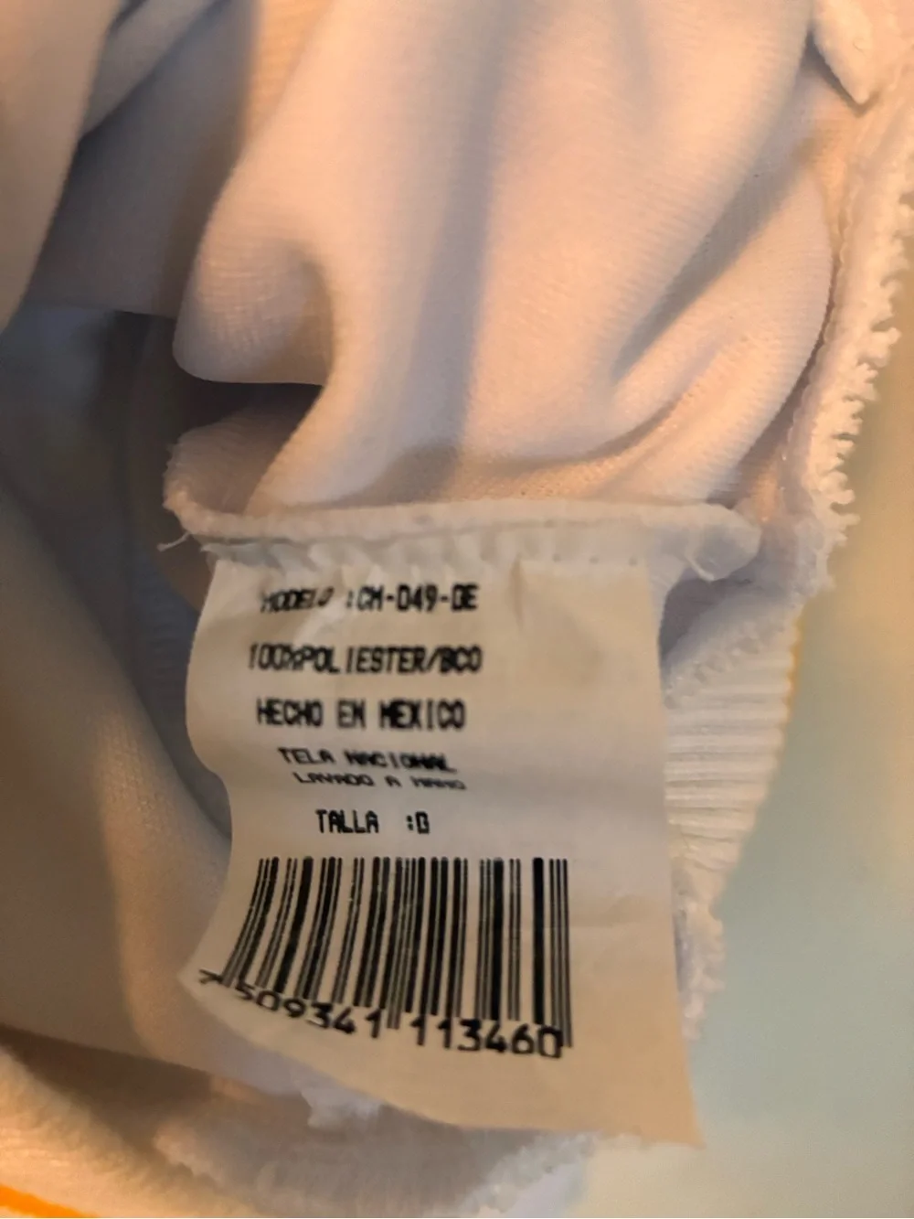 Kappa Kids White Full-Zip Jacket with Orange and Black Trim (Germany)